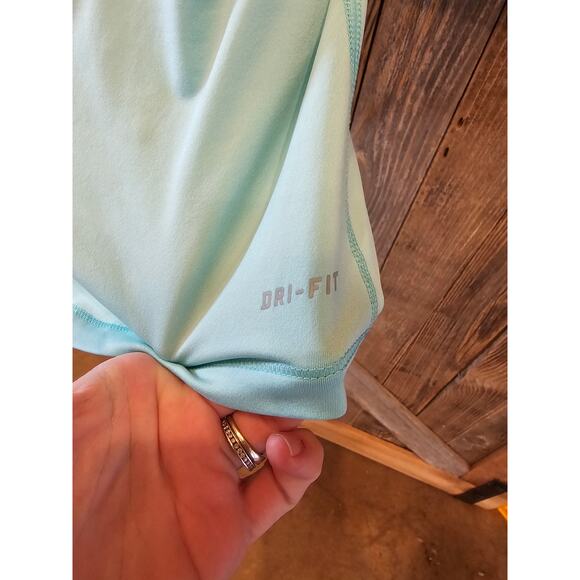 Nike pro womens small racer back performance running yoga gym tank center swoosh - Picture 4 of 7